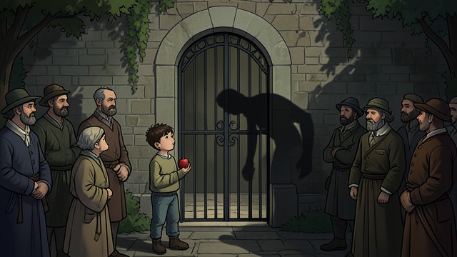 The Garden’s Charge from "The Magician's Nephew". The Garden’s Charge A clear boundary Digory reaches the walled garden and reads the notice: its fruit may be taken for others, but entry and use carry moral…