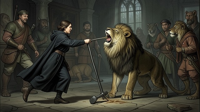 Jadis Challenges the Singer from "The Magician's Nephew". Jadis Challenges the Singer Violence against creation Jadis throws the iron bar at Aslan while he sings life into the land.