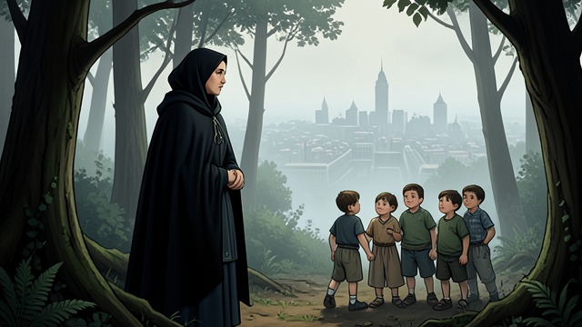 A Foreign World from "The Magician's Nephew". A Foreign World Through the children’s route Jadis follows the children into the Wood between the Worlds and then into London.