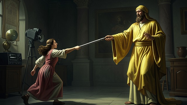 Strength in Narnia from "The Magician's Nephew". Strength in Narnia An attack without effect Jadis throws an iron bar at Aslan as he sings Narnia into life.