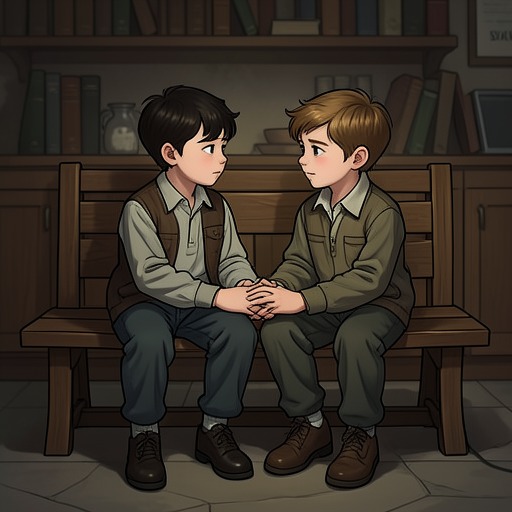 Digory and Polly’s Friendship from "The Magician's Nephew". This flow emphasizes the emotional bond that lets Digory and Polly disagree, repair harm, and carry a shared adventure back into ordinary life.