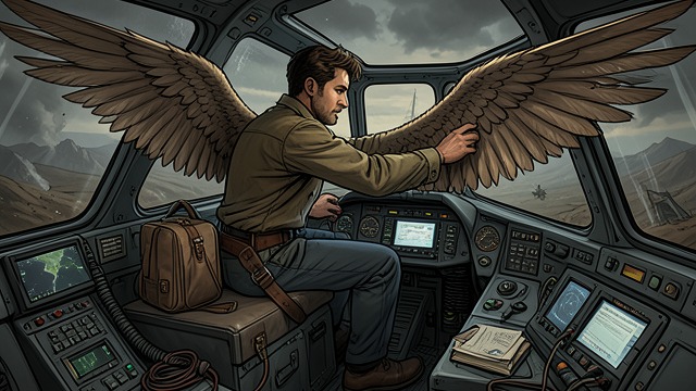 A Touch Before Combat from "Blackwater". Memory as Focus A Familiar Ritual Before launching into combat, Roland touches the wings and uses the gesture to steady himself.