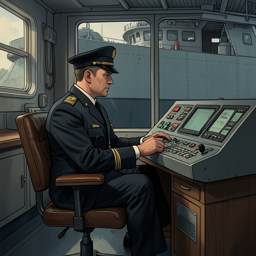 Marcell’s Reluctant Command from "Blackwater". This thread traces Henri Marcell’s discomfort with command as he becomes a resourceful leader responsible for a battered ship and endangered civilians.