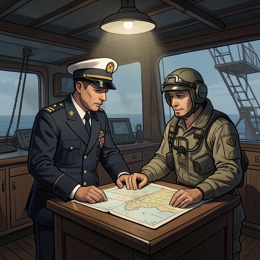 Marcell and Anna’s Command Partnership from "Blackwater". This thread traces the trust between Henri Marcell and Anna Strauss as they turn an unprepared crew and two pilots into an effective defensive force.