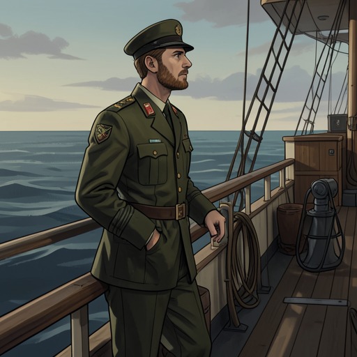 Marcell’s Bond with Blackwater from "Blackwater". This thread follows Henri Marcell’s changing relationship with his refitted ship as a source of personal doubt becomes the instrument of his command.