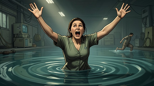 Calling from the Wreck from "Black Water". The Cry for Help Making herself heard Kelly Kelleher calls, “I’m here,” and strains to believe that The Senator is close enough to hear her.