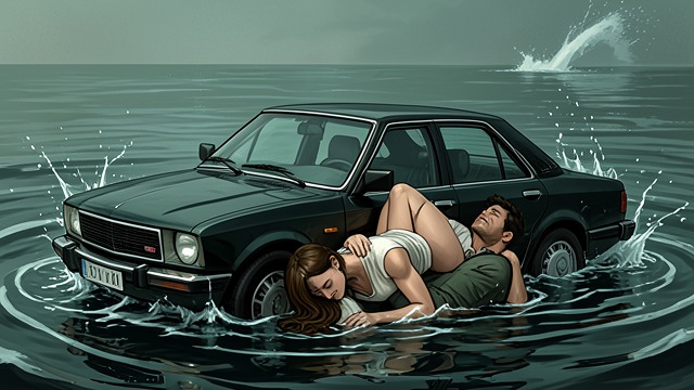 The Wreck Changes Everything from "Black Water". A Physical Crisis Desire overtaken The car’s plunge replaces flirtation with terror.