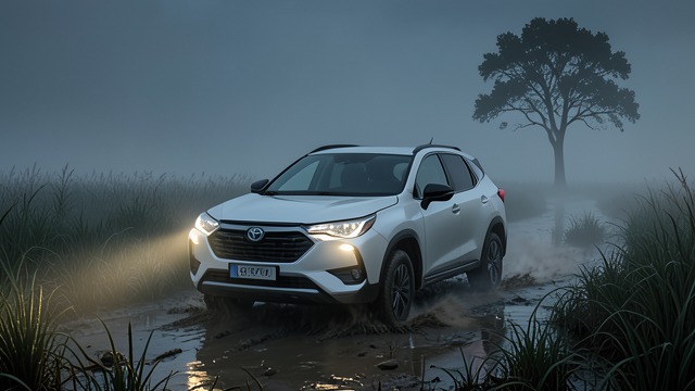 A Growing Unease from "Black Water". Recognizing the Route Is Wrong Signs of danger The Toyota travels through marshland on a road that grows rougher and more isolated.