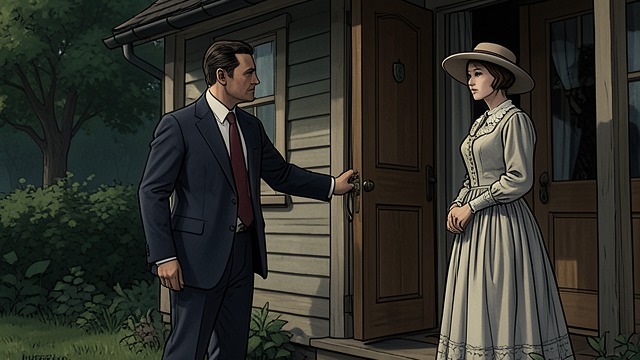 A Politician Arrives from "Black Water". An Entrance Before an Audience The practiced greeting The Senator arrives at the cottage with the energy of a man accustomed to meeting people and being…
