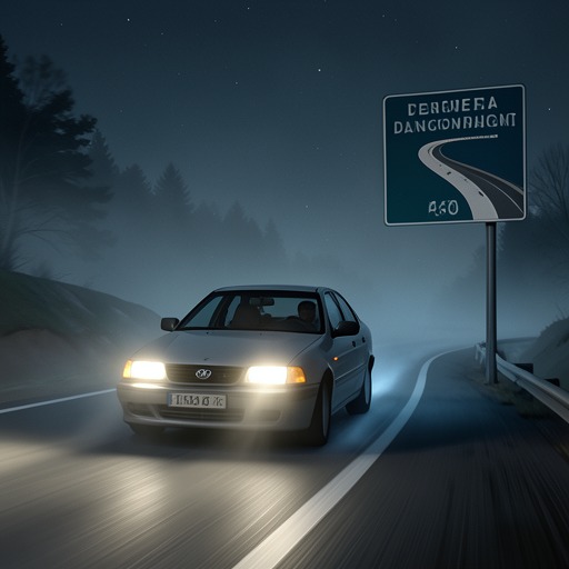 The Fatal Road Journey from "Black Water". This flow traces how a celebratory trip across Grayling Island becomes a fatal collision through haste, misplaced confidence, and a dangerous road.