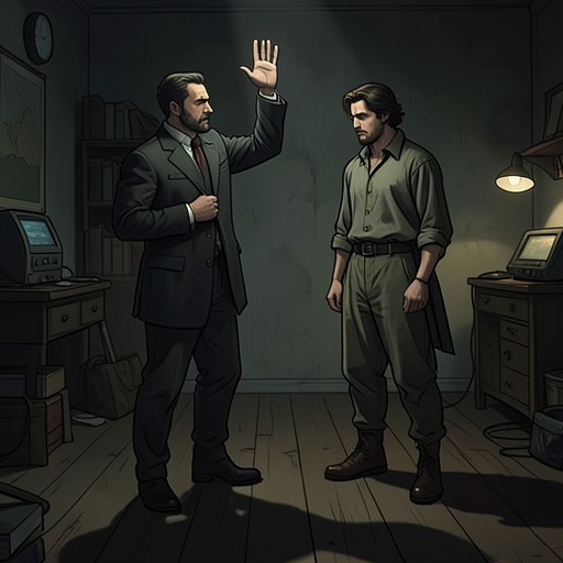 A Refusal to Say Lost from "Black Water". This flow follows Kelly Kelleher’s repeated hesitation to challenge The Senator and shows how politeness becomes a conflict with physical consequences.