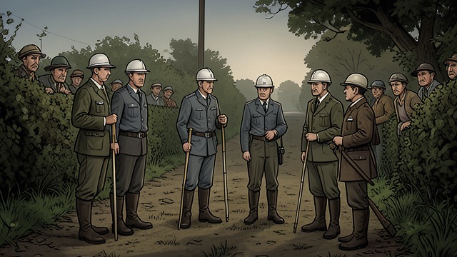 A New Line Approaches from "Middlemarch". A New Line Approaches An unfamiliar intrusion Railway agents enter land to survey a proposed route through Lowick.