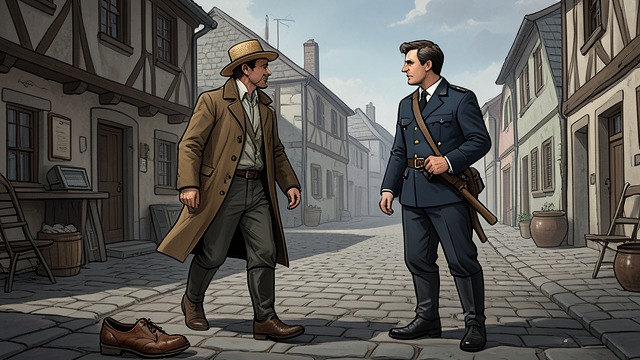 The Collector Arrives from "Walden". Authority at Close Range A Personal Encounter A representative of the State arrests Thoreau as he goes to collect a repaired shoe.
