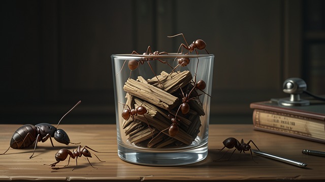 The Battle Under Glass from "Walden". Watching the Outcome Conflict Contained Thoreau carries the chip indoors and places it under a tumbler to watch the struggle more closely.