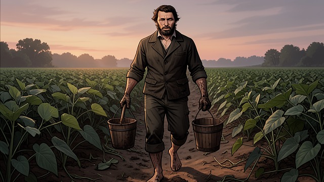 Seven Miles of Rows from "Walden". The Work of Hoeing Daily Attention Thoreau describes the combined length of his bean rows as seven miles.