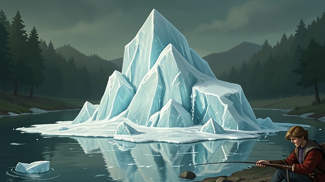 The Ice Returns from "Walden". Recovery Through Melting An Unplanned Outcome A large stack of ice remains beside the pond through summer and another winter, only fully melting by September…