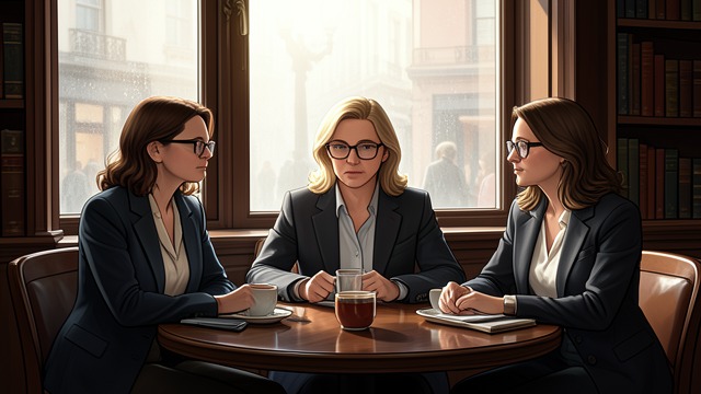 Three Possible Emmis from "Love Virtually". A Portrait in Triplicate Leo’s observations Leo Leike describes three women at the café as possible Emmi Rothners, each attractive in a distinct way.