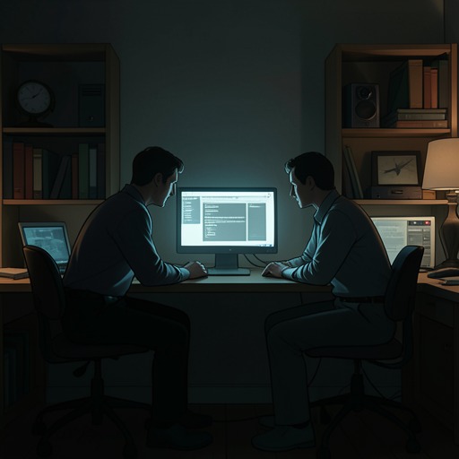 Emmi and Leo’s Second Voice from "Love Virtually". This thread traces how each correspondent becomes an internal companion whose imagined presence changes how the other experiences solitude and daily life.