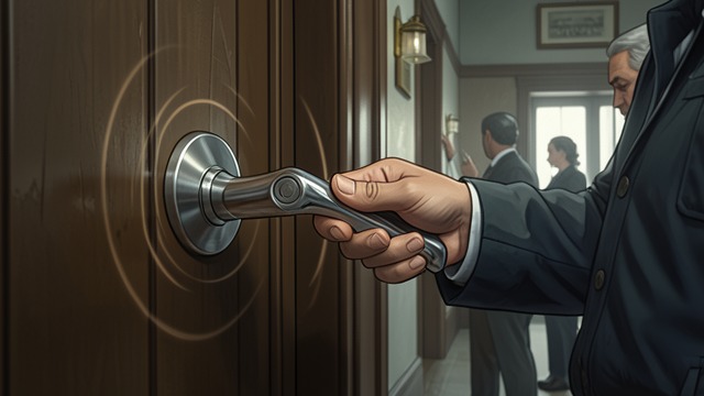 The Handle Is Enough from "Nine Perfect Strangers". The Literal Answer A practical question After recognizing that the fire sounds repeat, Frances asks when anyone last tried the door handle rather than another…