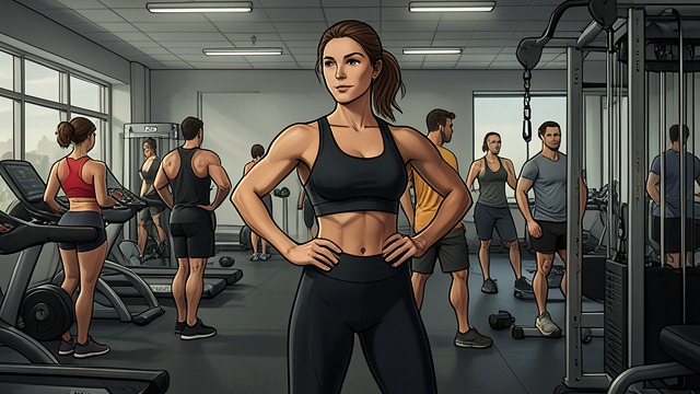 Masha as Ideal from "Nine Perfect Strangers". Fitness Becomes Authority A commanding image Masha’s exceptionally fit body and composure dominate the room.