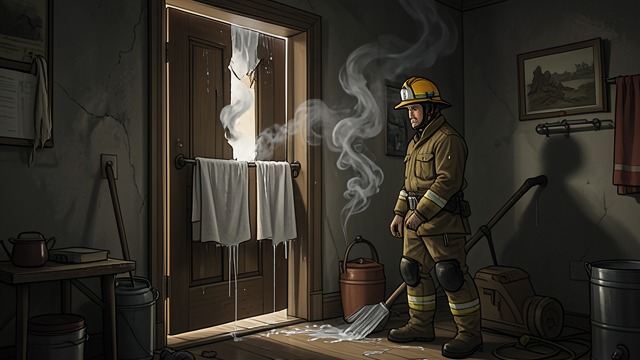Smoke and Escape from "Nine Perfect Strangers". A Simulated Emergency Threat intensifies Masha uses recorded fire sounds and smoke to make the group believe Tranquillum House is burning.