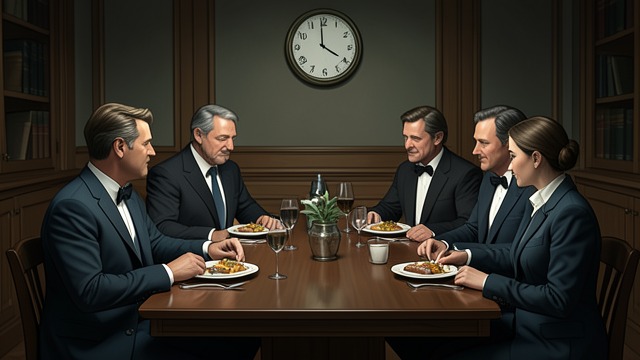 Meals as Performance from "Nine Perfect Strangers". Mindful Eating Rules at the table Guests are told to take small bites and chew for a set time.