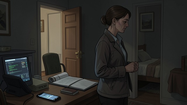 Masha’s Missed Minutes from "Nine Perfect Strangers". A Task Before a Call A brief delay Masha hears her child call but completes a work task that takes only a few minutes before entering his room.