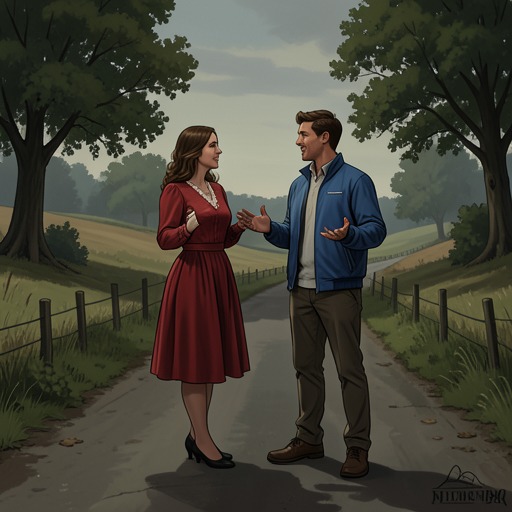Frances and Tony’s Growing Attachment from "Nine Perfect Strangers". An awkward roadside encounter develops into mutual care and attraction, while Frances learns to make a romantic choice without surrendering her independence.