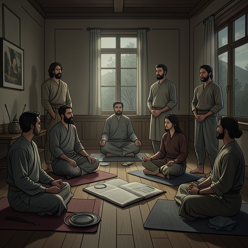 Mindfulness and the Unquiet Mind from "Nine Perfect Strangers". The retreat’s mindfulness practices offer moments of attention and stillness, while the novel questions whether presence can be commanded or packaged as a cure.