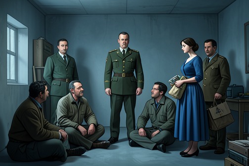 The Annex Residents Are Scattered from "Diary of Anne Frank". Hermann van Pels was killed in Auschwitz, while Peter van Pels was sent on a death march to Mauthausen, where he died shortly before liberation.