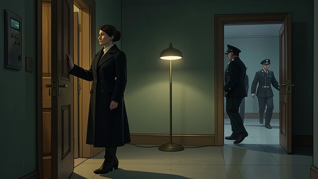 The Raid from "Diary of Anne Frank". The Hiding Place Is Found Arrest Security personnel arrived at the office building and arrested the residents in the Annex.