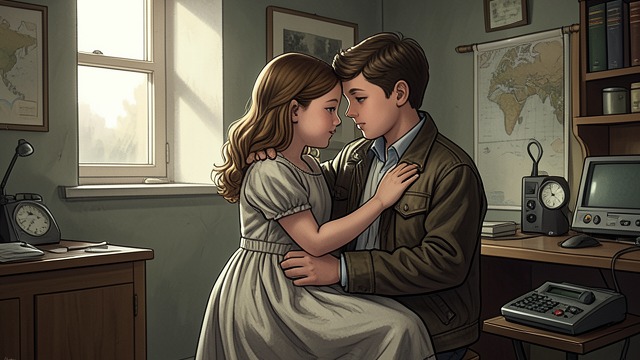A First Kiss from "Diary of Anne Frank". Closeness Deepens Affection made physical Anne recorded sitting in Peter’s arms and receiving a kiss.