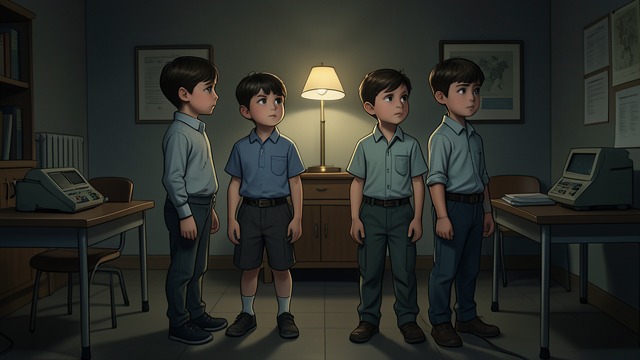 One Mind in Four Bodies from "The Rook". One Mind in Four Bodies A person divided across siblings Four children are born with a single consciousness directing all four bodies.