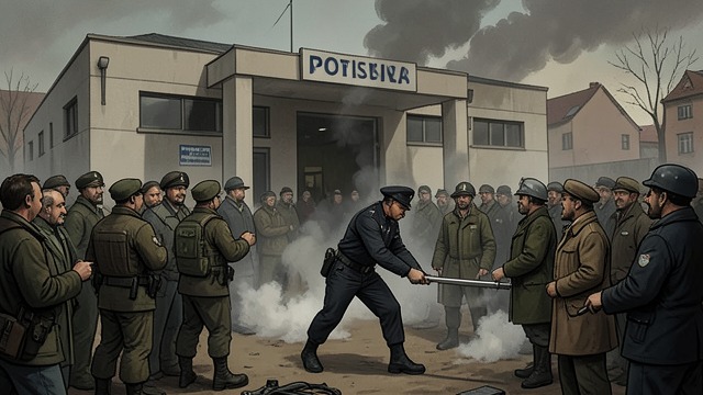 A City as Demonstration from "The Rook". A City as Demonstration The Reading attack A Grafter weapon absorbs people at a police station and pulls the Checquy command trailer toward the building.