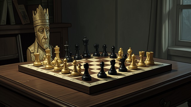 Chess Pieces as Offices from "The Rook". Chess Pieces as Offices Rank made visible The Checquy organizes its leadership through chess-derived titles such as Rook, Bishop, Chevalier, and Pawn.