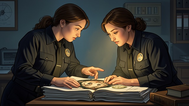 A Careful Background Check from "The Rook". A Careful Background Check Trust tested by risk Myfanwy and Shantay verify Bronwyn’s identity through records, photographs, and personal history.