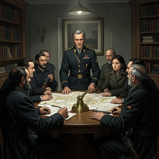 From Warning to Coup from "The Rook". This flow traces the escalation of the Grafter conflict from cautious intelligence gathering to open violence and a strategic reversal.