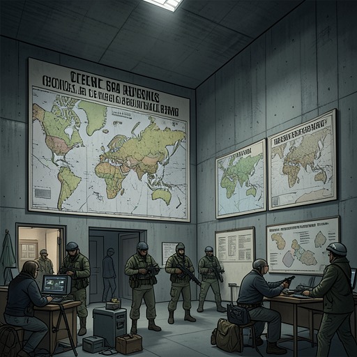 The Long Conspiracy from "The Rook". This flow traces the hidden Grafter program from concealed survival to exposure and the opening of negotiations.