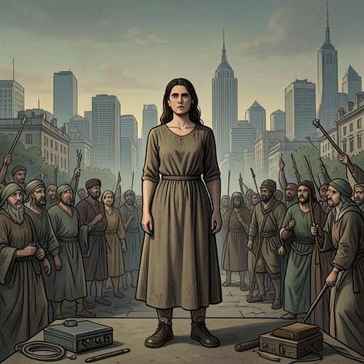 Antigone’s Defiance from "Antigone". This thread follows Antigone from private resolve through public defiance to the fatal price of refusing Creon’s rule.