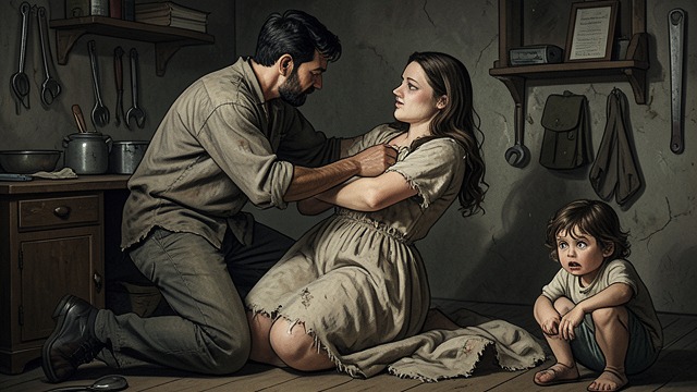 Violence at Home from "A Man". A Family Formed by Fear An abusive household Kenkichi Kobayashi beats his wife and child, while outsiders may still see the household as ordinary.