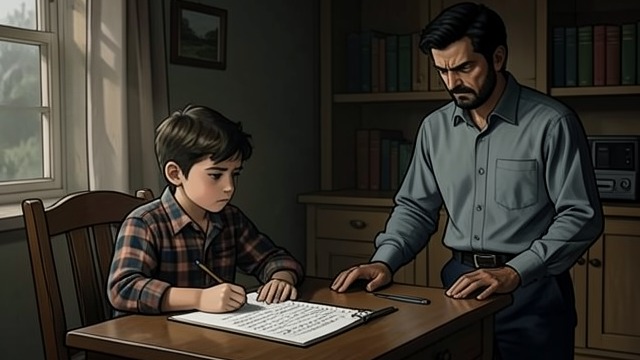 The Parenting Dispute from "A Man". A Child in the Middle Homework and anger Kaori harshly scolds Sota over math work, while Kido tries to defend him and criticize the pressure.