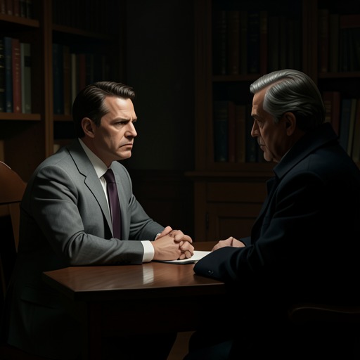 The Identity Broker’s Game from "A Man". Norio Omiura alternates mockery, hints, and manipulation, forcing Kido to question what he knows about every person in the identity chain.
