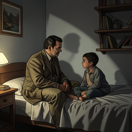 The Lawyer’s Divided Household from "A Man". Kido tries to remain a caring father while his doubts, anger, and attraction elsewhere expose the vulnerability of his marriage.