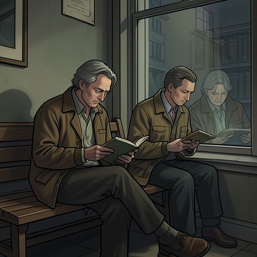 The Self Seen Through Another from "A Man". Kido and Rié use stories, images, and imagined perspectives to approach grief and identity that cannot be faced directly.