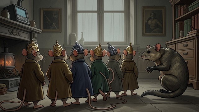 The Mice Choose Generals from "Aesop's Fables". Order Does Not Guarantee Safety A New Army After repeated defeats by Weasels, the Mice organize ranks and appoint decorated leaders.