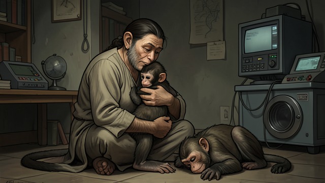 The Mother Monkey’s Unequal Care from "Aesop's Fables". Affection With Consequences Favored and Neglected Young A Mother Monkey cares tenderly for one young one and neglects the other.