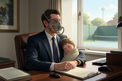 Carradori’s Oxygen Mask from "The Hummingbird". Marco calls Daniele Carradori, who has since left psychoanalysis to provide emergency psychological care through the World Health Organization.