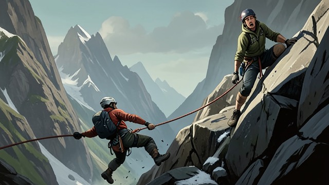 A Rope Fails in the Mountains from "The Hummingbird". A Rope Fails in the Mountains Trust in equipment Adele climbs with experience and knowledge of the risks, relying on equipment meant to bear the climber’s…