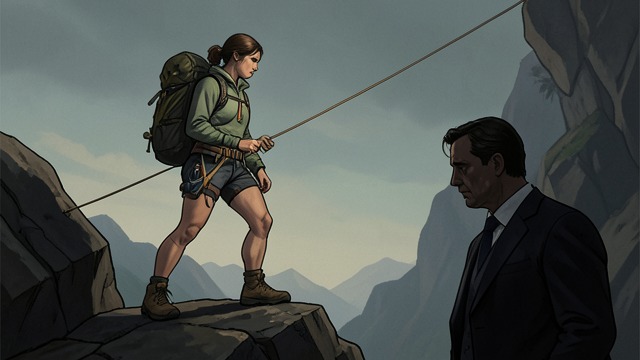 A Rope and a Fatal Echo from "The Hummingbird". A Rope and a Fatal Echo The literal break Adele dies when her climbing rope breaks against rock.