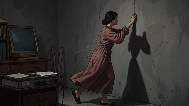 The First Disclosure from "The Hummingbird". The First Disclosure An invisible tether Adele tells Marco that a thread runs from her back to the nearest wall.